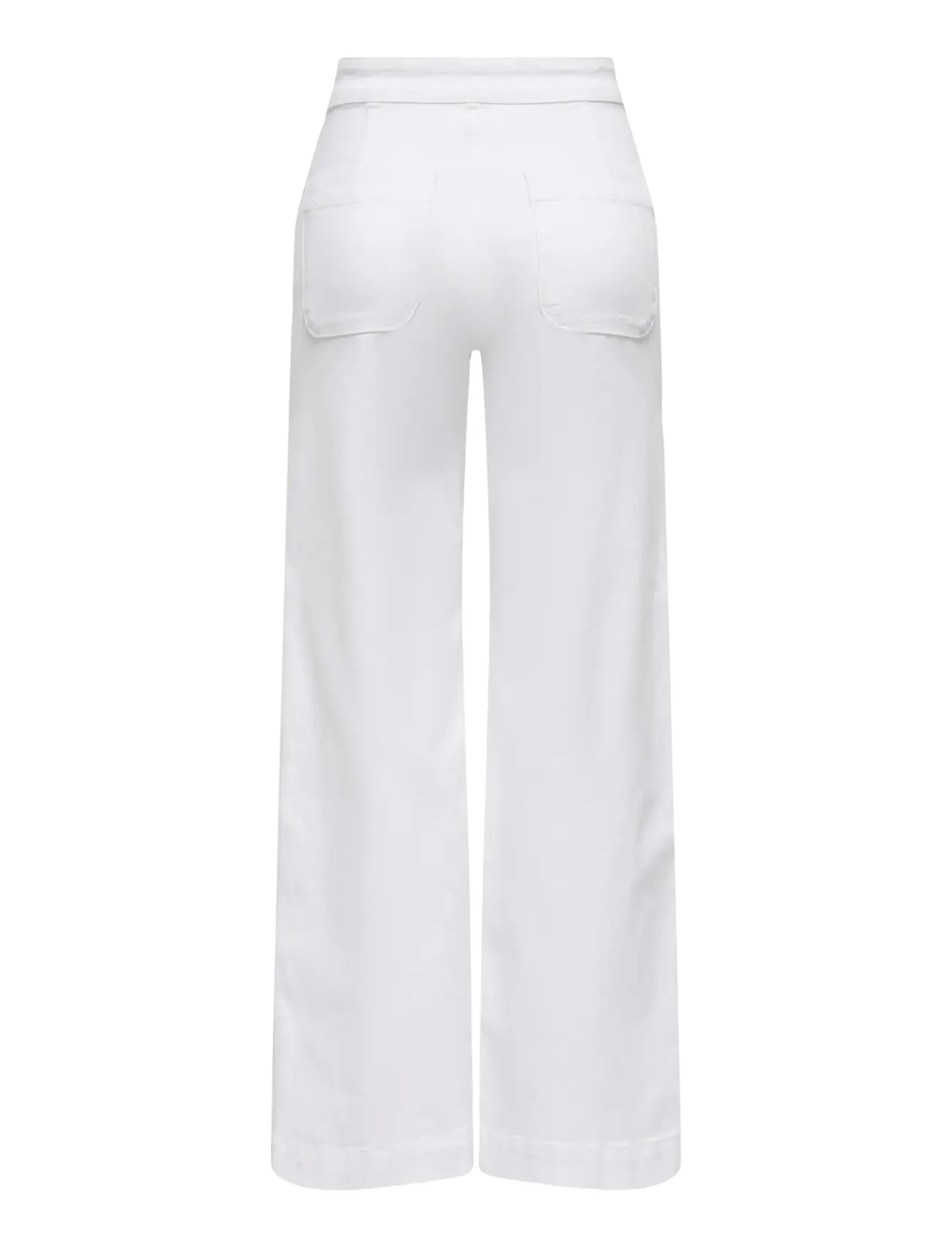 ONLY - ONLMADISON HW BUTTON WIDE DNM 730 NOOS - laia säärega teksad - white denim - 2