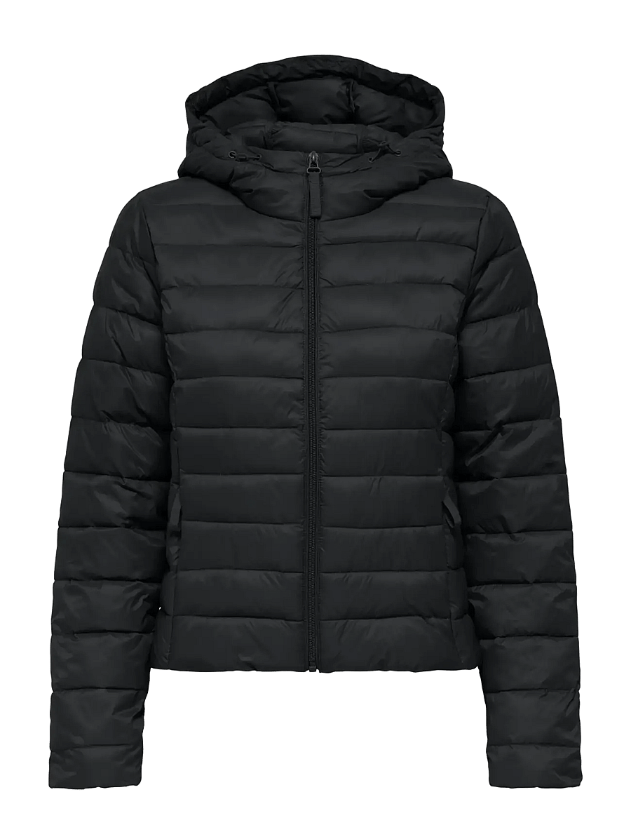 ONLY - ONLTAHIA LW QUILTED HOOD JKT NOOS OTW - frühlingsjacken - black - 1