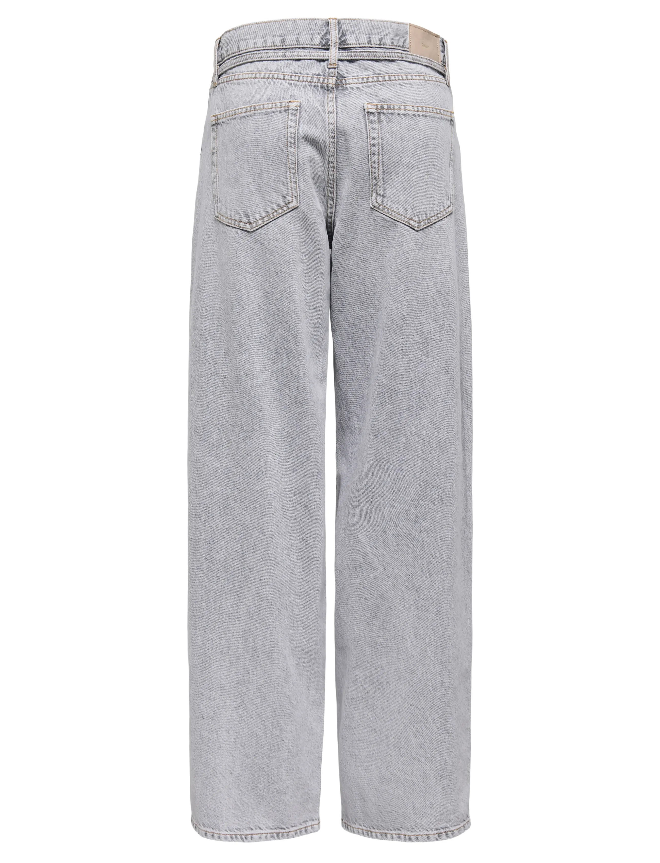 ONLY - ONLGIANNA MW STR JEANS LG BLEACH DOT - raka jeans - light grey denim - 1