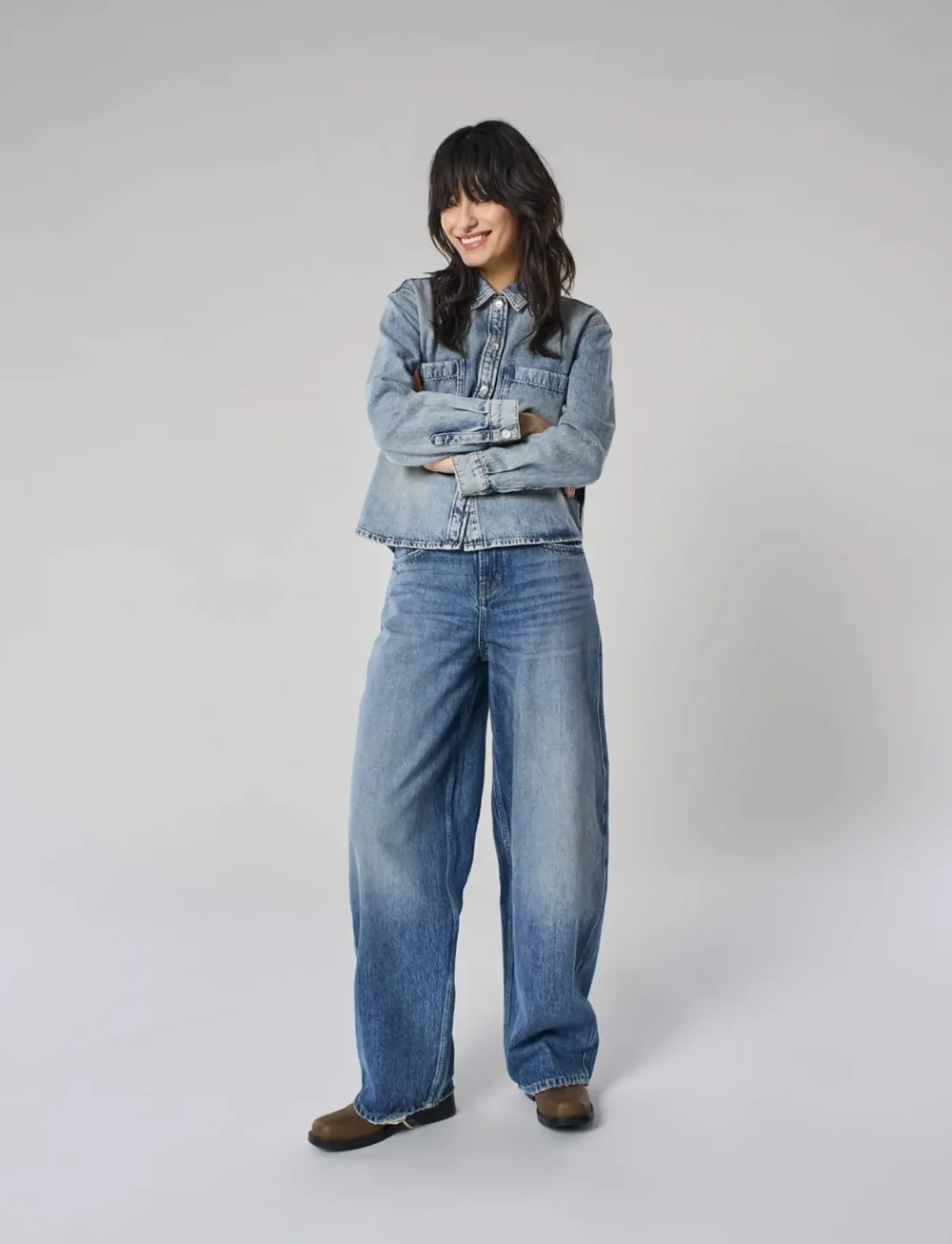 ONLY - ONLTAYLOR HW BARREL DB DNM TAI466 NOOS - barrel jeans - dark blue denim - 0