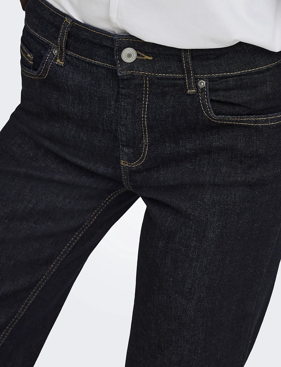 ONLY - ONLBLUSH MID STRAIGHT DNM TAI774 NOOS - gerade jeans - dark blue denim - 5