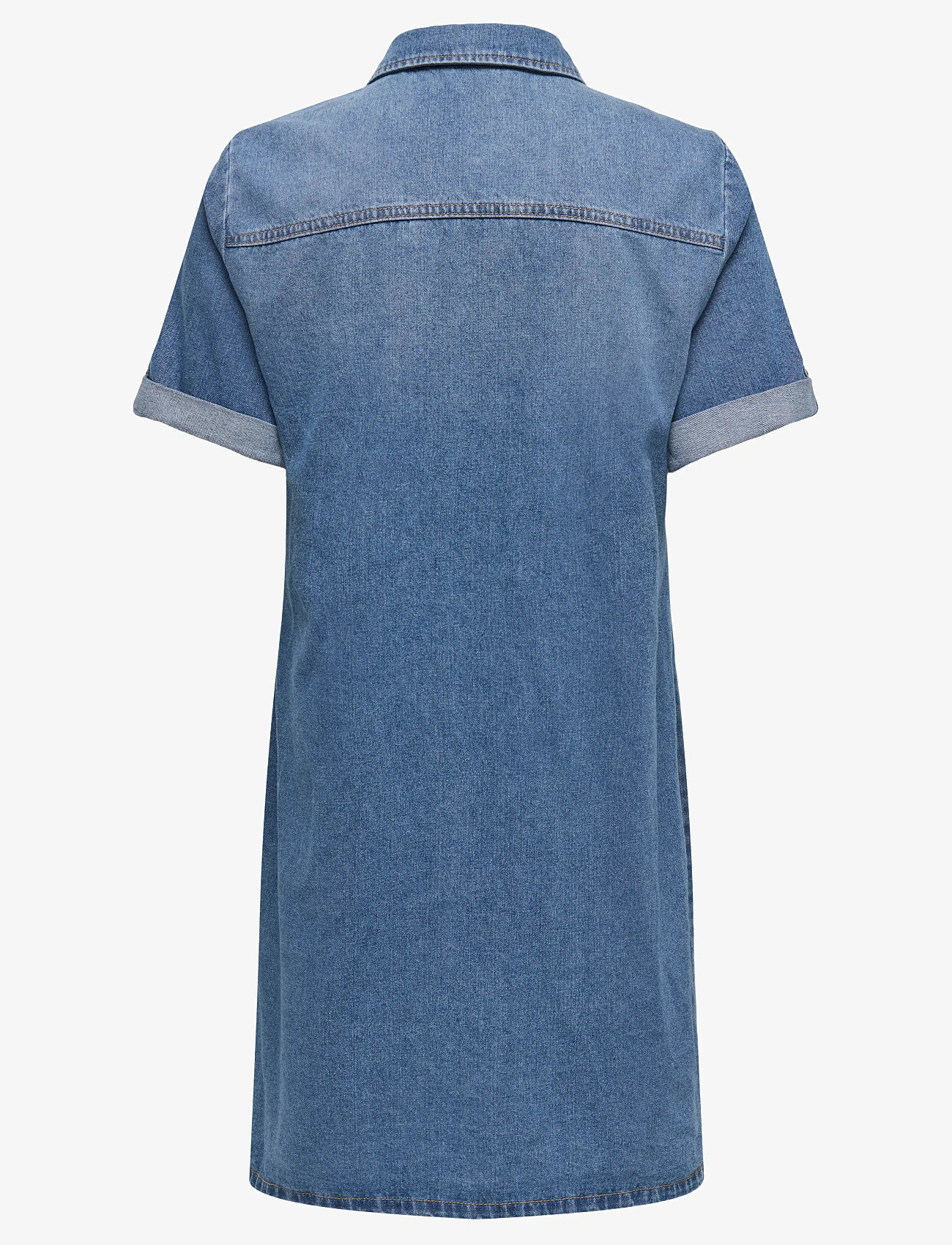 ONLY - ONLLISA S/S DNM DRESS GUA NOOS - särkkleidid - medium blue denim - 2