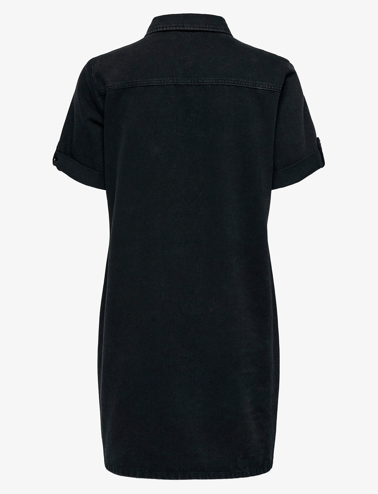 ONLY - ONLLISA S/S DNM DRESS GUA NOOS - hemdkleider - washed black - 2