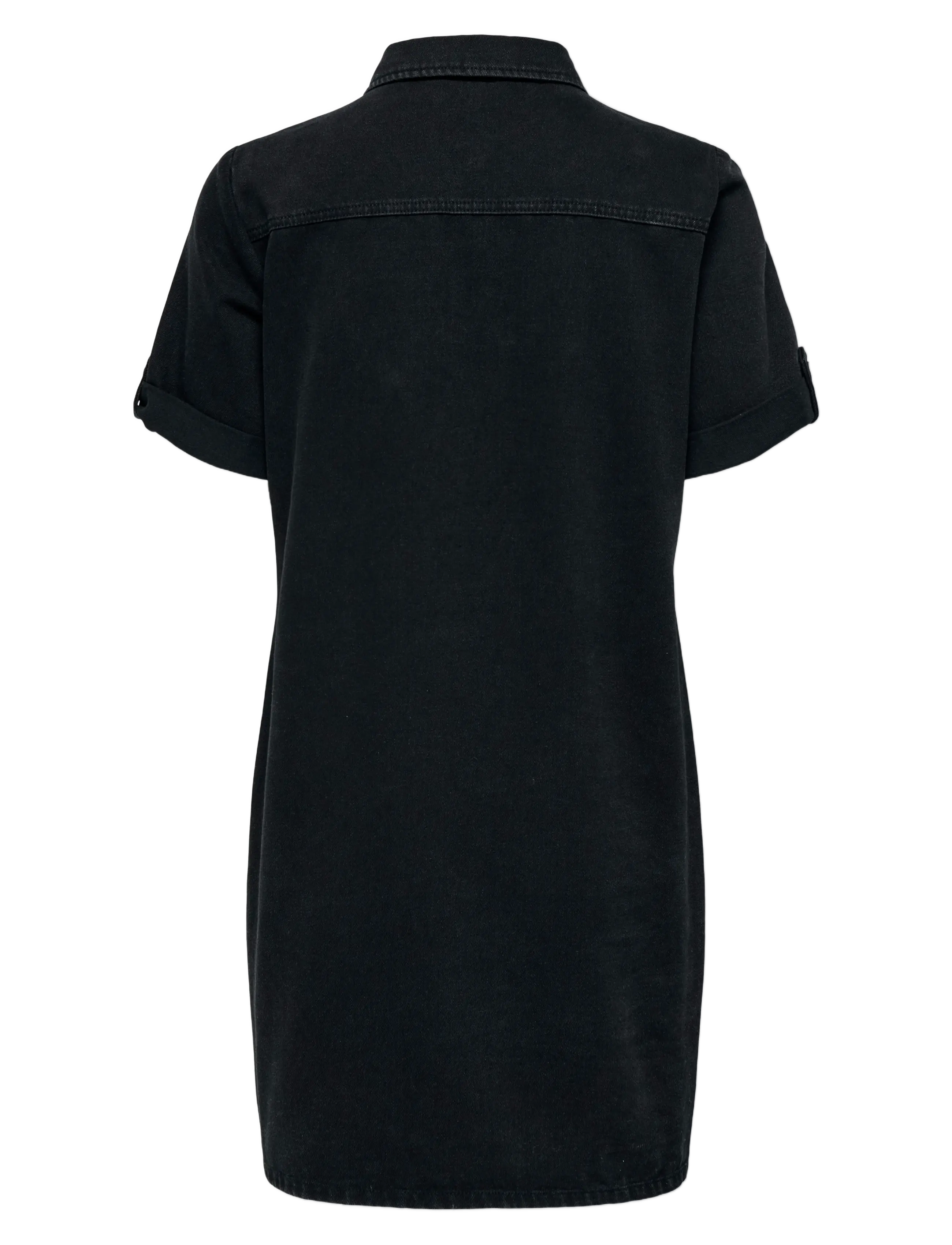 ONLY - ONLLISA S/S DNM DRESS GUA NOOS - skjortekjoler - washed black - 2