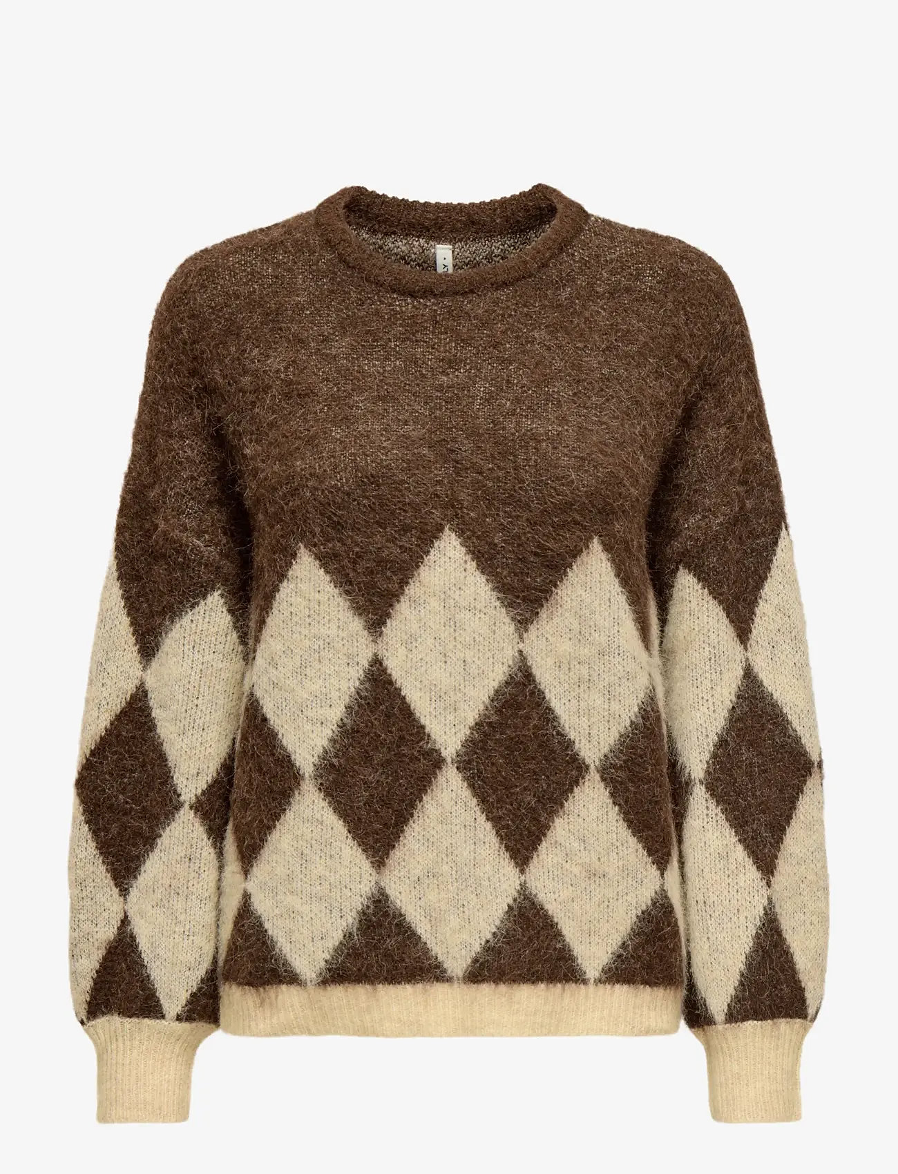 ONLY - ONLNOEME LIFE LS JQ O-NECK KNT - pullover - chestnut - 0