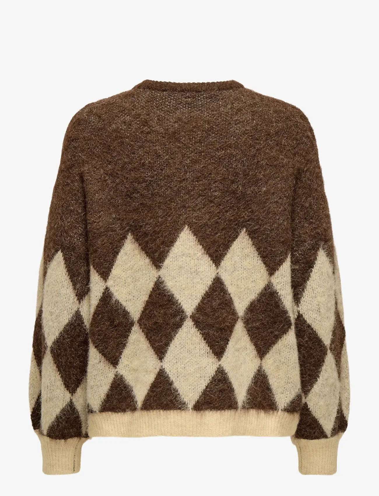ONLY - ONLNOEME LIFE LS JQ O-NECK KNT - pullover - chestnut - 1