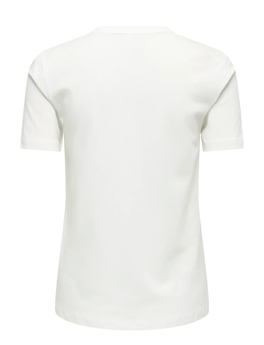 ONLY - ONLBARIA REG S/S TOP BOX JRS - cloud dancer - 2
