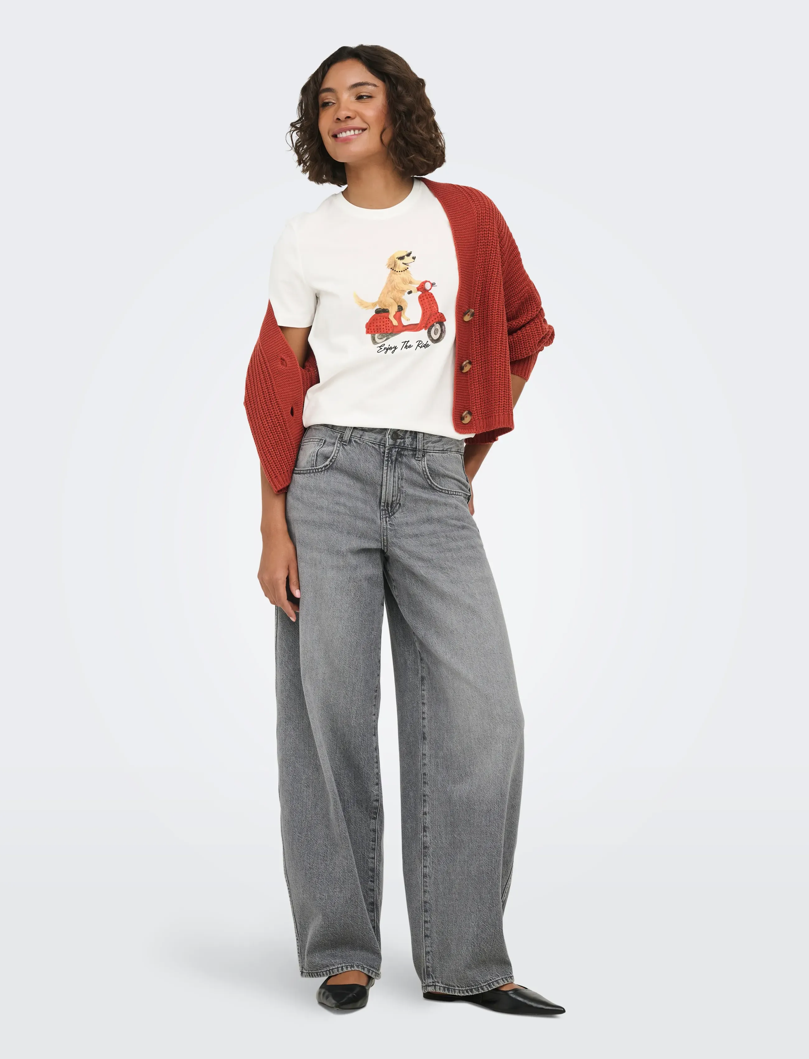 ONLY - ONLBARIA REG S/S TOP BOX JRS - cloud dancer - 4