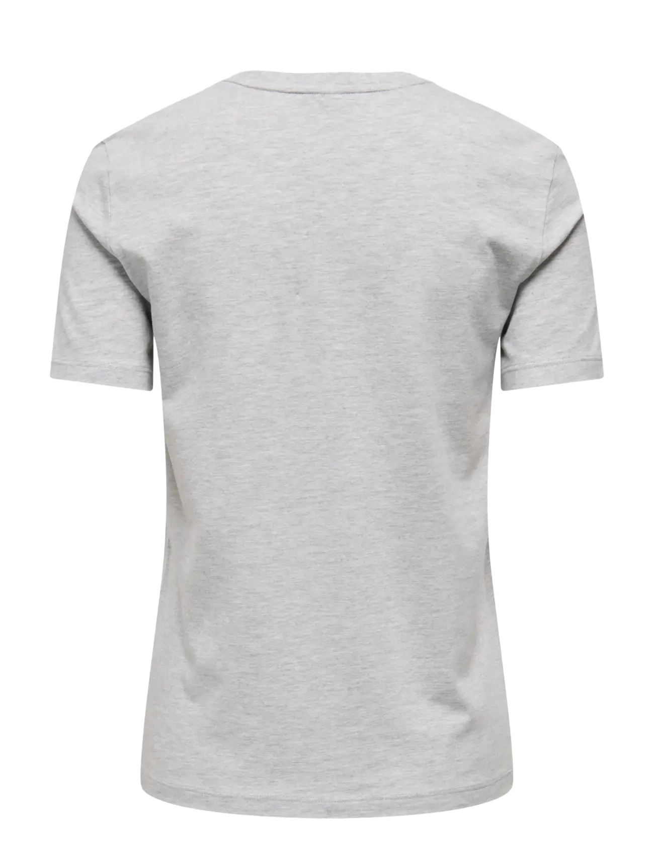 ONLY - ONLBARIA REG S/S TOP BOX JRS - t-shirts - light grey melange - 2