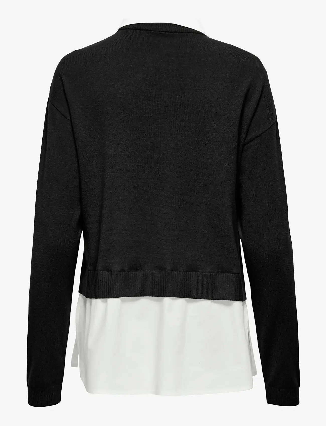 ONLY - ONLPAYSON LS MIX PULLOVER KNT - höstkläder - black - 1