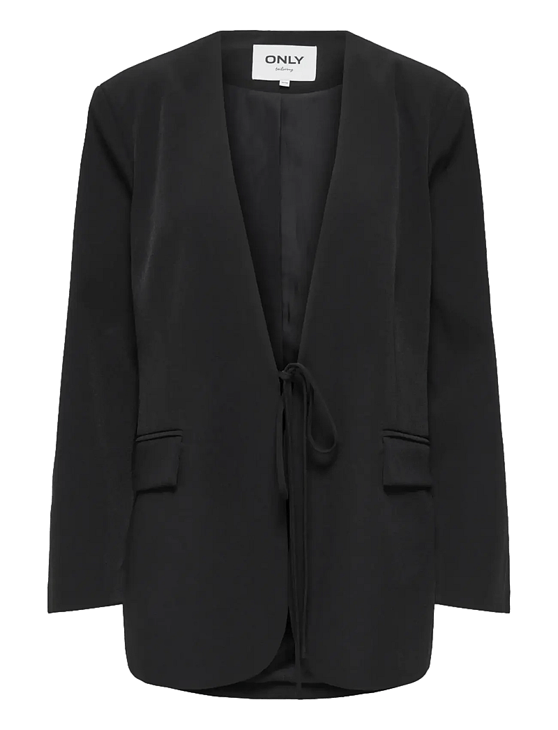 ONLY - ONLELLY LIFE L/S OVS TIE BLAZER TLR - Ühes joones nööpidega bleiserid - black - 1