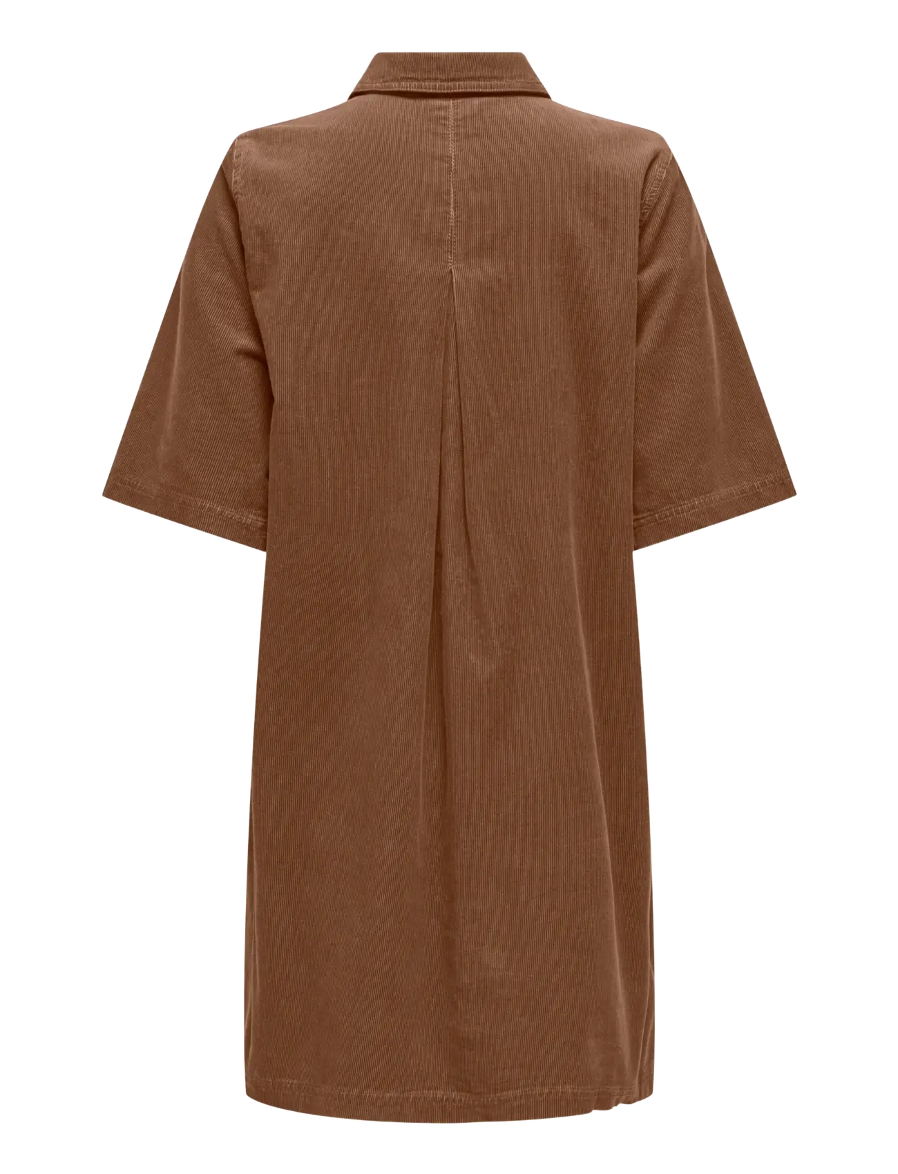 ONLY - ONLGRY-NESSA S/S CORD DRESS PNT - skjortklänningar - bison - 1
