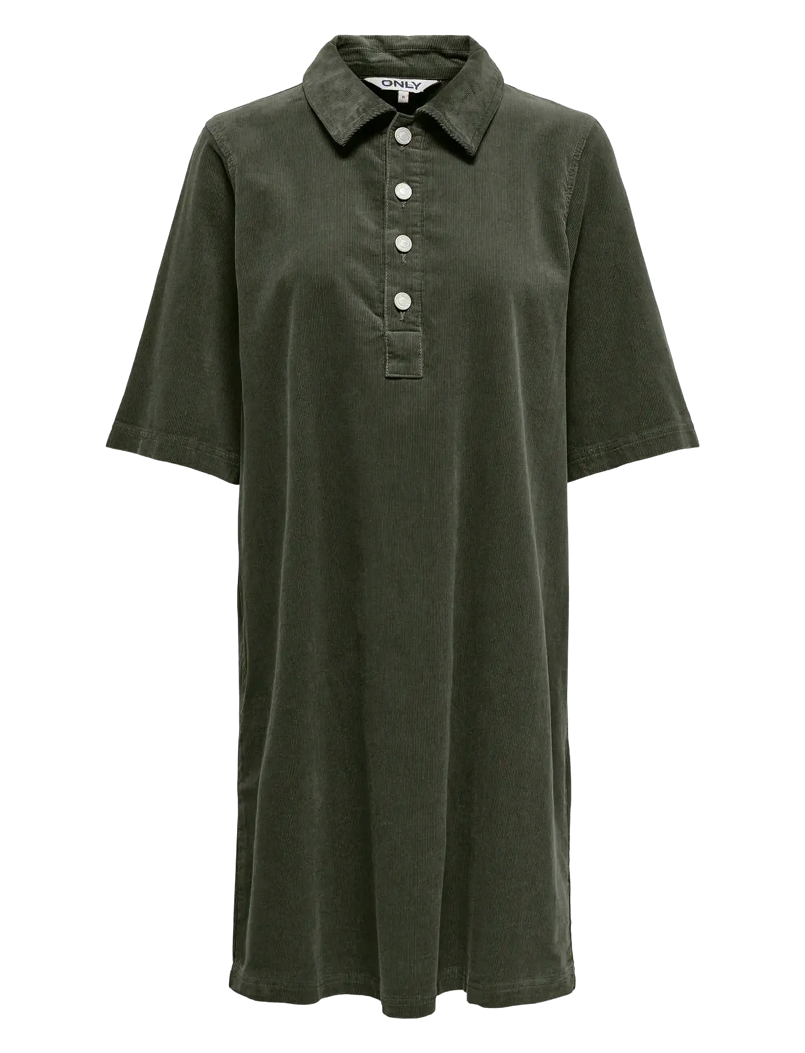 ONLY ONLGRY-NESSA S/S CORD DRESS PNT - Midi kjoler - ROSIN / khaki/green