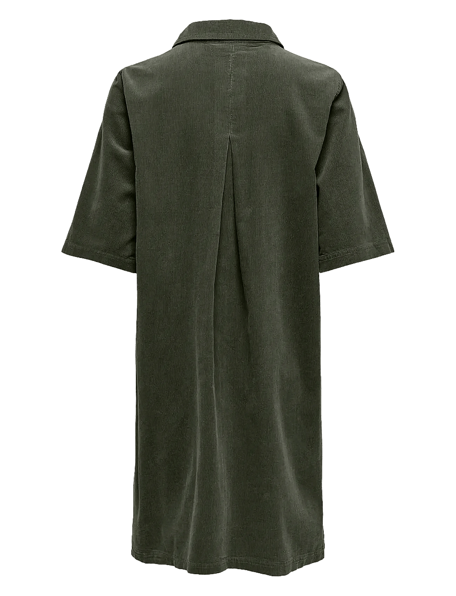 ONLY - ONLGRY-NESSA S/S CORD DRESS PNT - särkkleidid - rosin - 2