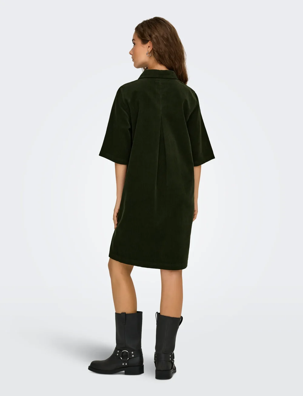 ONLY - ONLGRY-NESSA S/S CORD DRESS PNT - skjortklänningar - rosin - 3