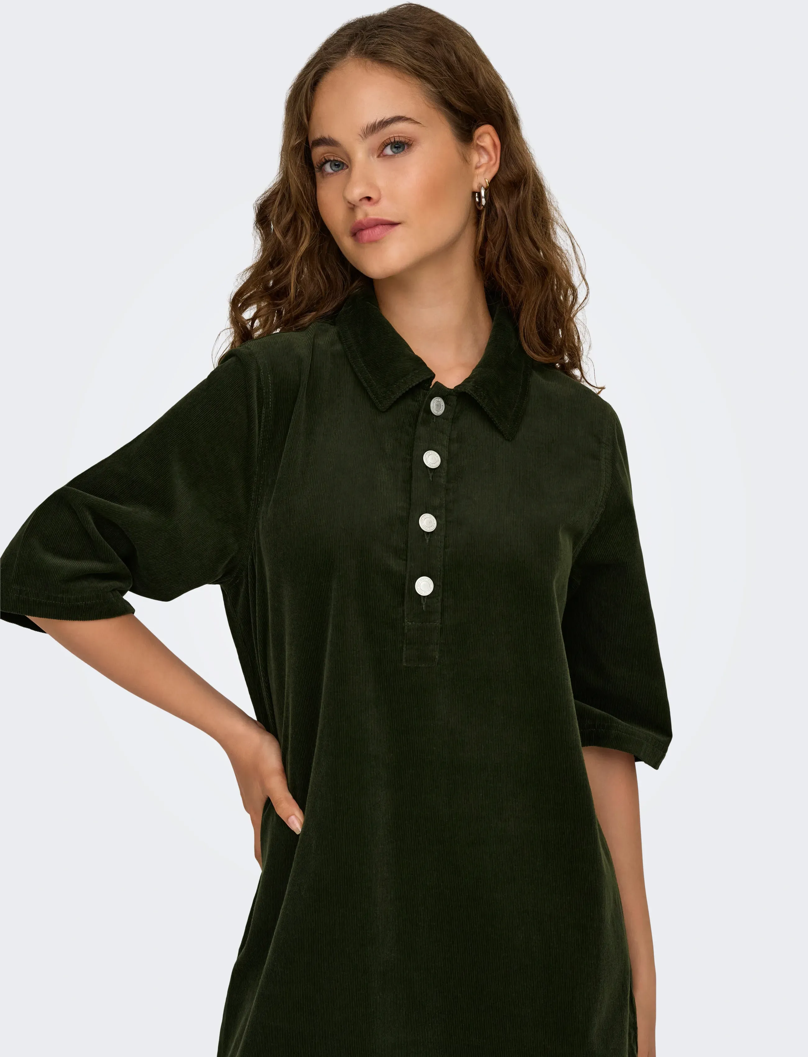 Onlgry-Nessa S/S Cord Dress Pnt 5