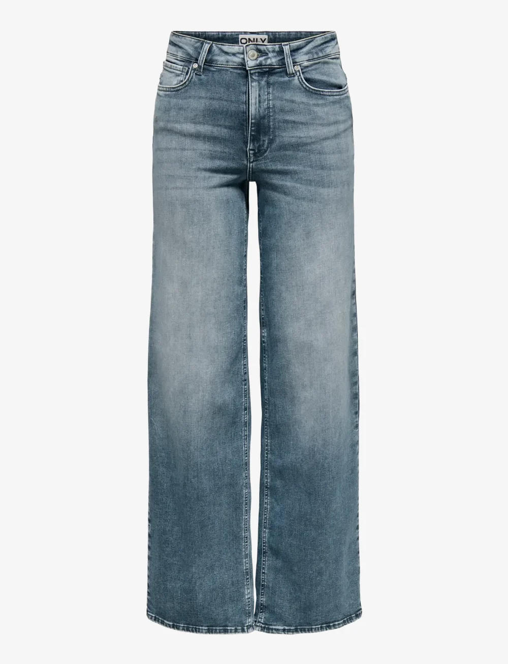 ONLY - ONLMADISON BLUSH HW WIDE DNM REA570 NOOS - brede jeans - special blue grey denim - 0