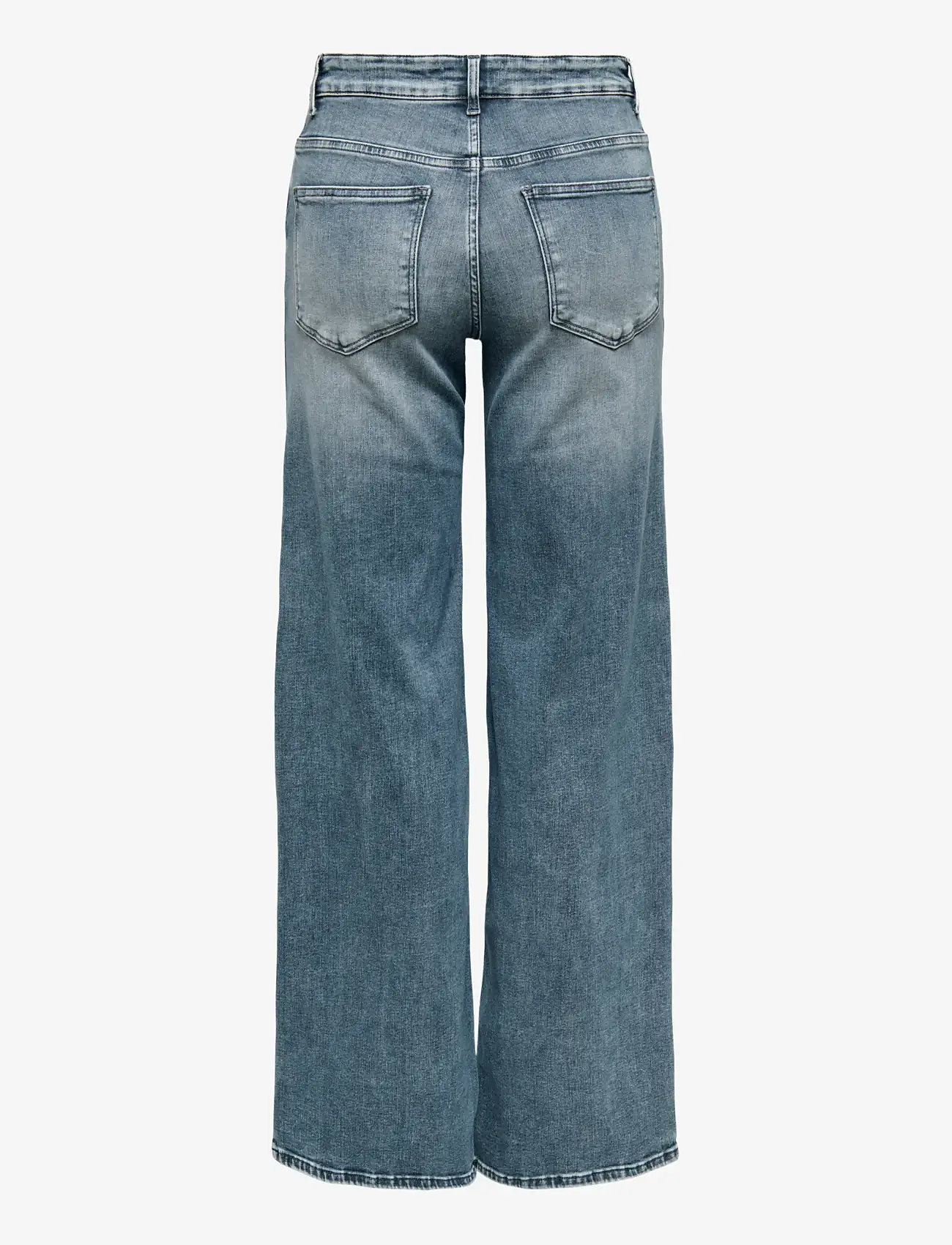 ONLY - ONLMADISON BLUSH HW WIDE DNM REA570 NOOS - hosen mit weitem bein - special blue grey denim - 1