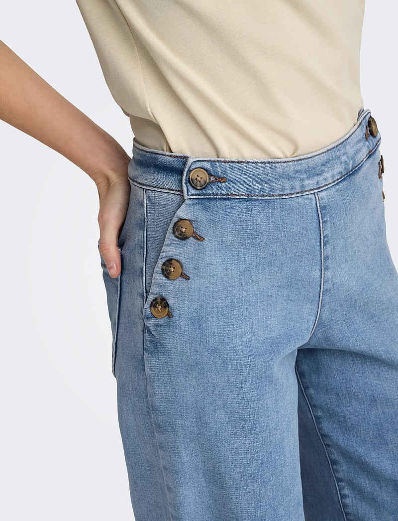 ONLY Onlmadison Hw Button Wide DNM Gen223Noos, blauw (light blue denim), 32W / 32L ONLY Onlmadison Hw Button Wide DNM Gen223Noos, blauw (light blue denim), 32W / 32L