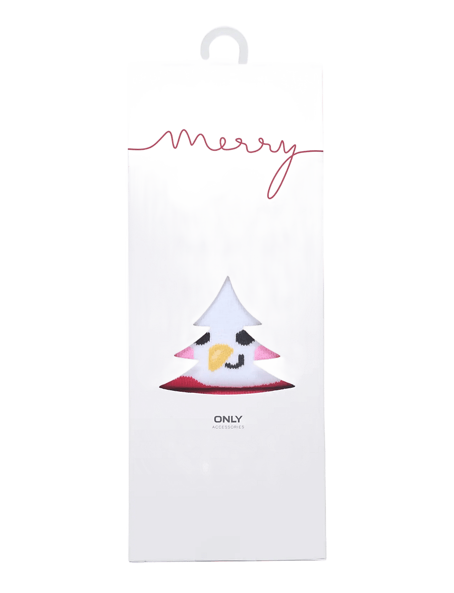 ONLY - ONLCHRISTMAS HEAVY 3-PACK SOCK ACC - cloud dancer - 1