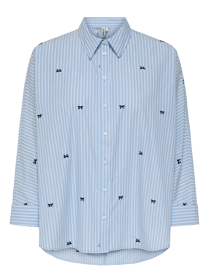 ONLY - ONLZEIDI GRACE LS BOW EMB SHIRT WVN - serenity - 0