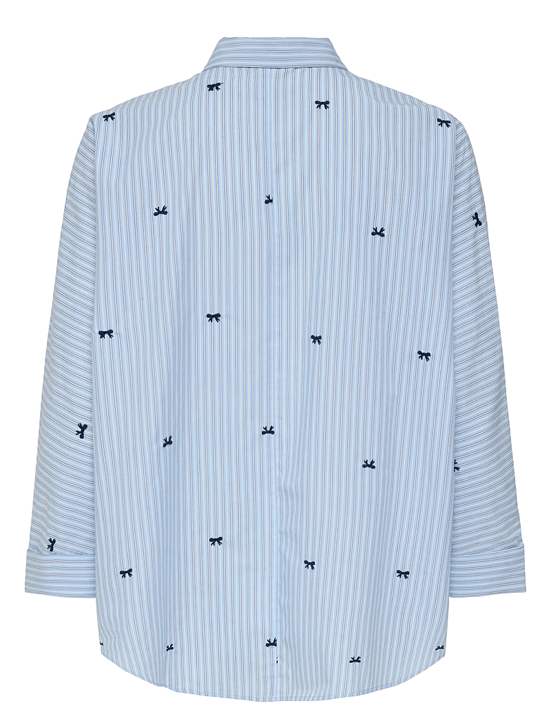 ONLY - ONLZEIDI GRACE LS BOW EMB SHIRT WVN - serenity - 1