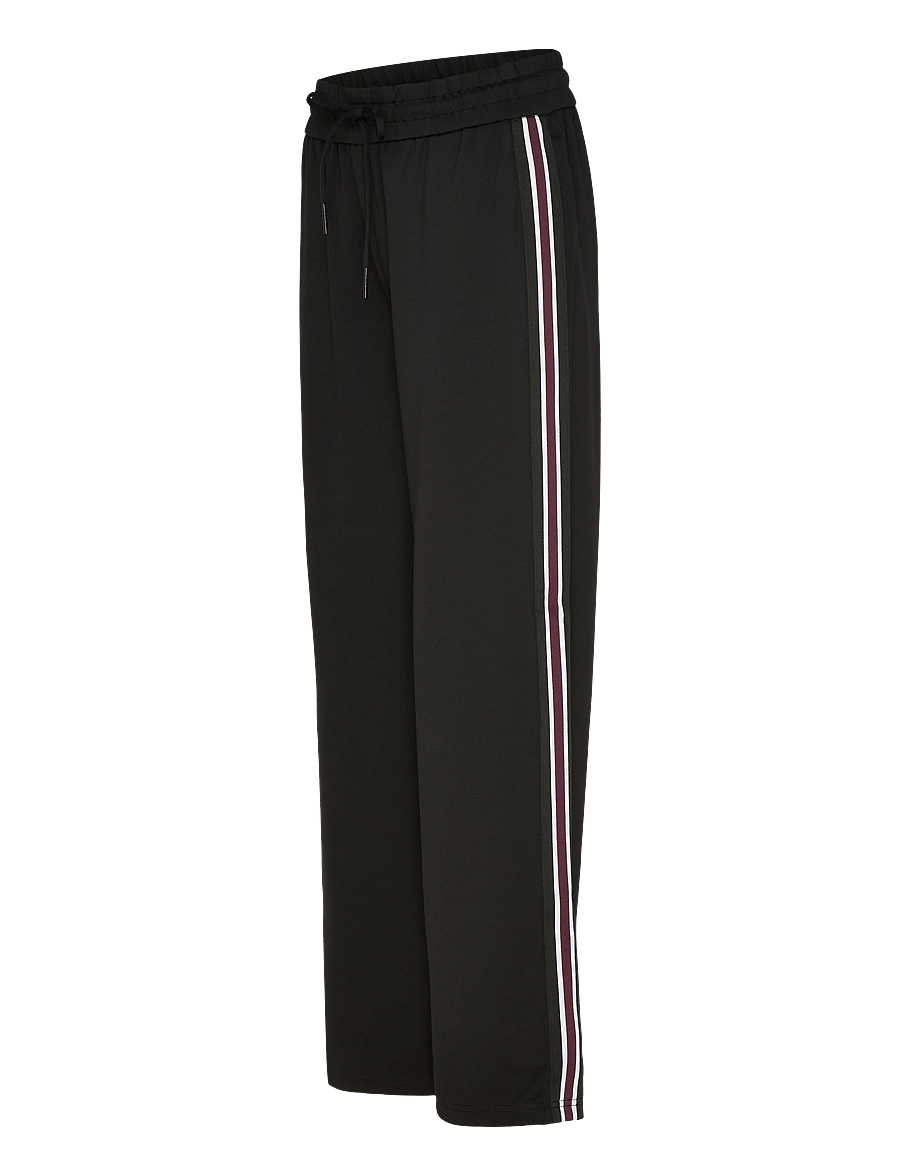 ONLY - ONLPOPTRASH-TADIA MW X-WIDE TAPE PNT - hosen mit weitem bein - black - 3
