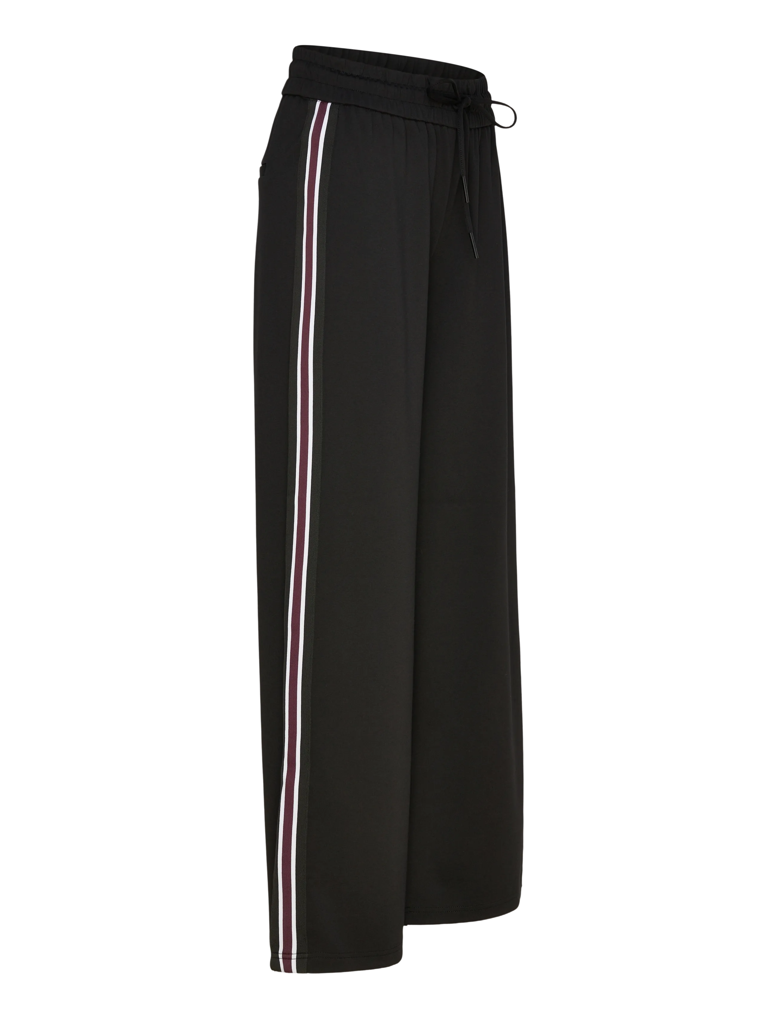 ONLY - ONLPOPTRASH-TADIA MW X-WIDE TAPE PNT - bukser med brede ben - black - 4