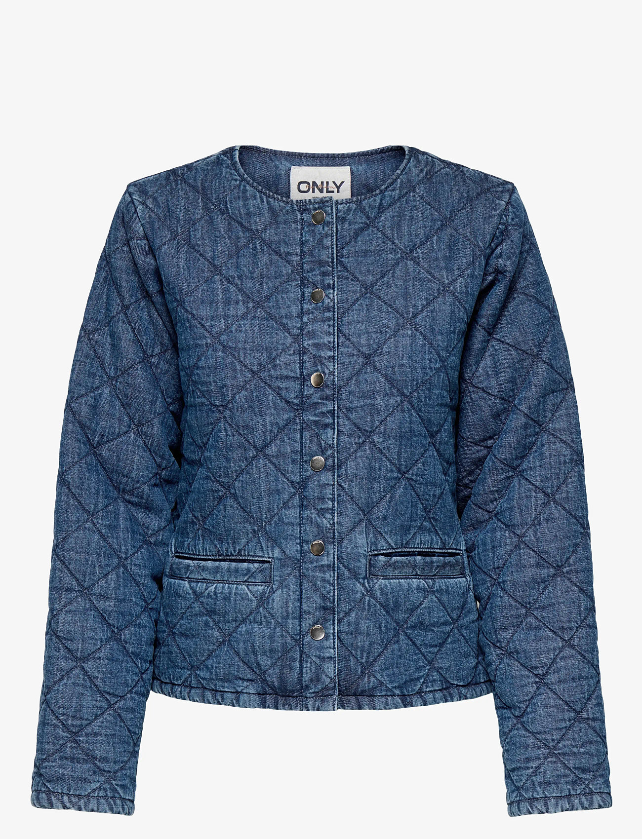 ONLY - ONLROSA L/S QUILT DNM JACKET AKM - frühlingsjacken - medium blue denim - 1