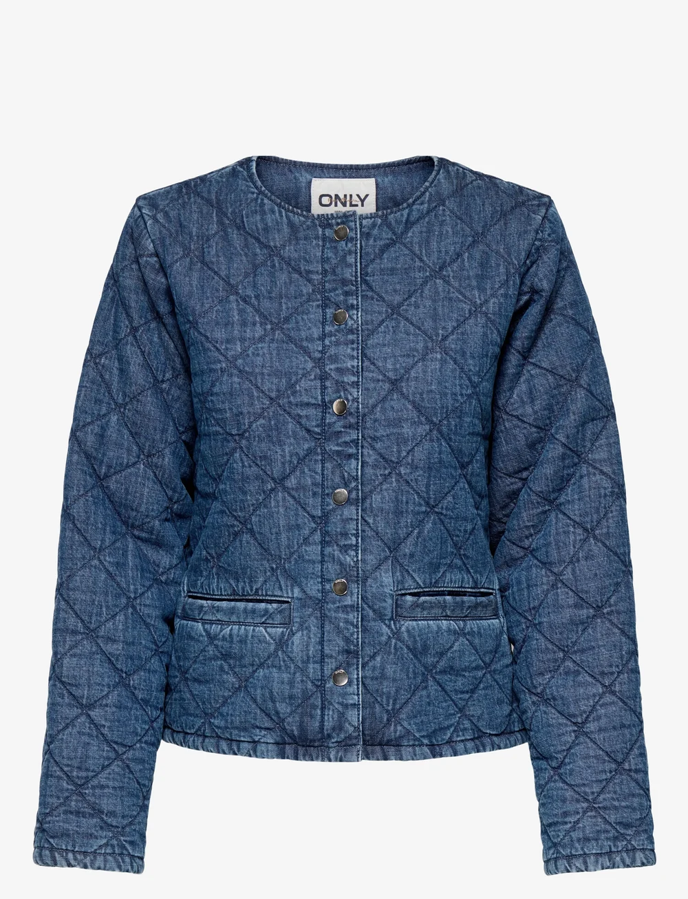 ONLY - ONLROSA L/S QUILT DNM JACKET AKM - teksatagid - medium blue denim - 1