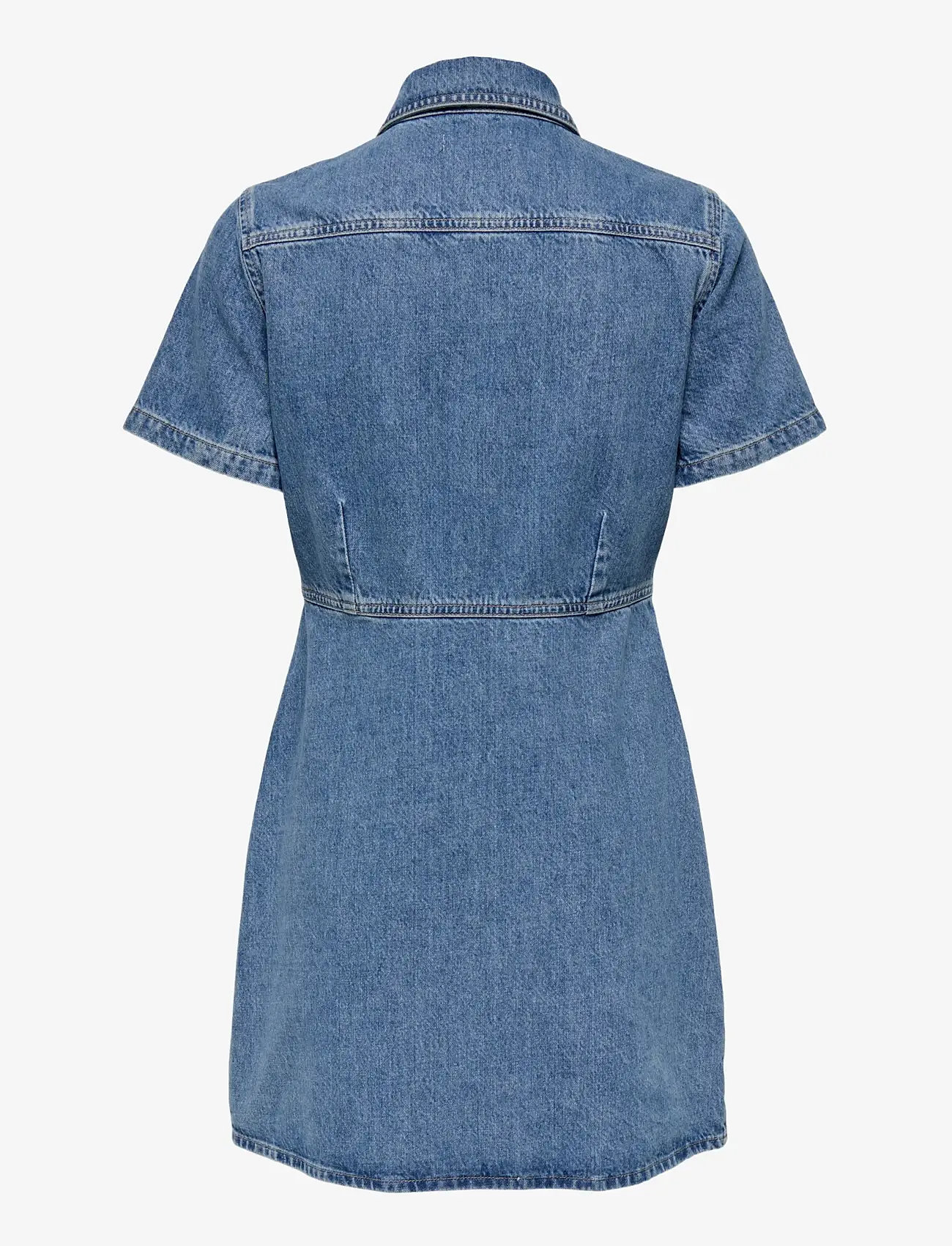 ONLY - ONLMALIA S/S DNM DRESS AKM - skjortklänningar - medium blue denim - 2
