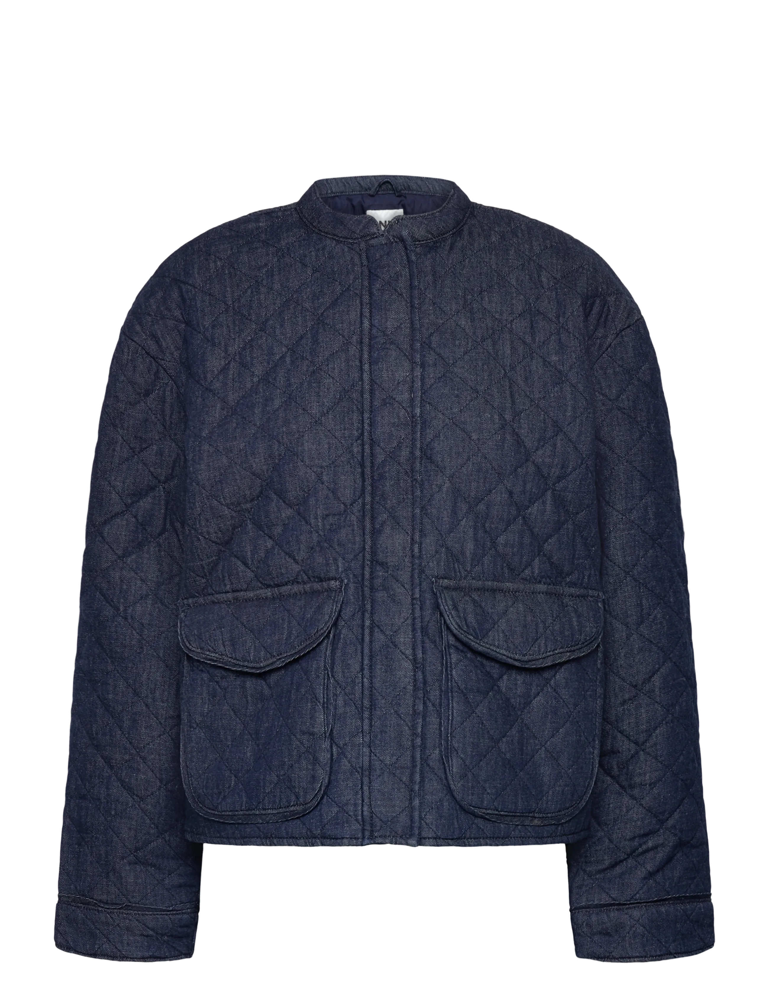 ONLY ONLHALLIE QUILTED DNM JACKET AKM NOOS - Jakker & Frakker - DARK BLUE DENIM / navy