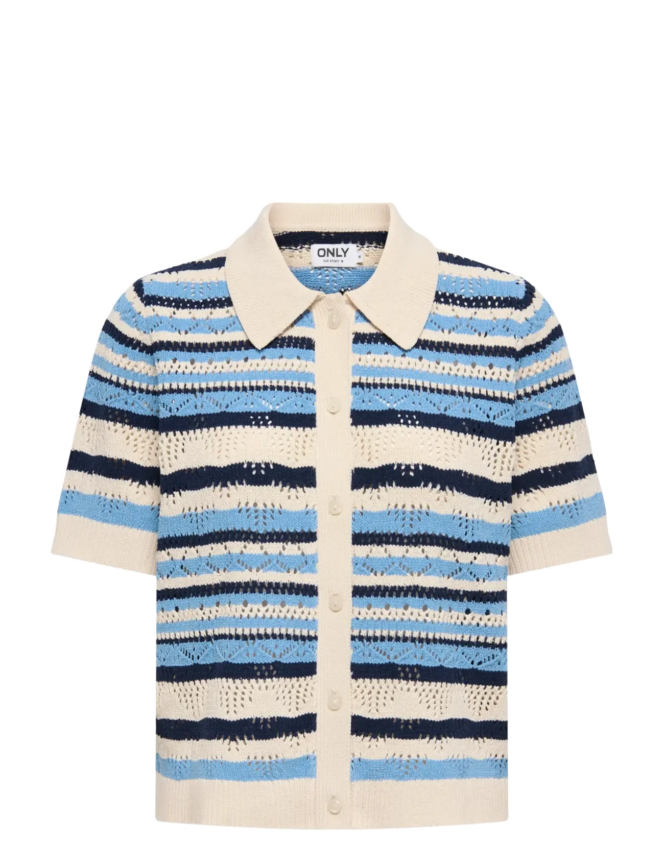 ONLY ONLLULA POLO S/S CARDIGAN KNT NOOS - Transitional Layering - ALLURE / blue