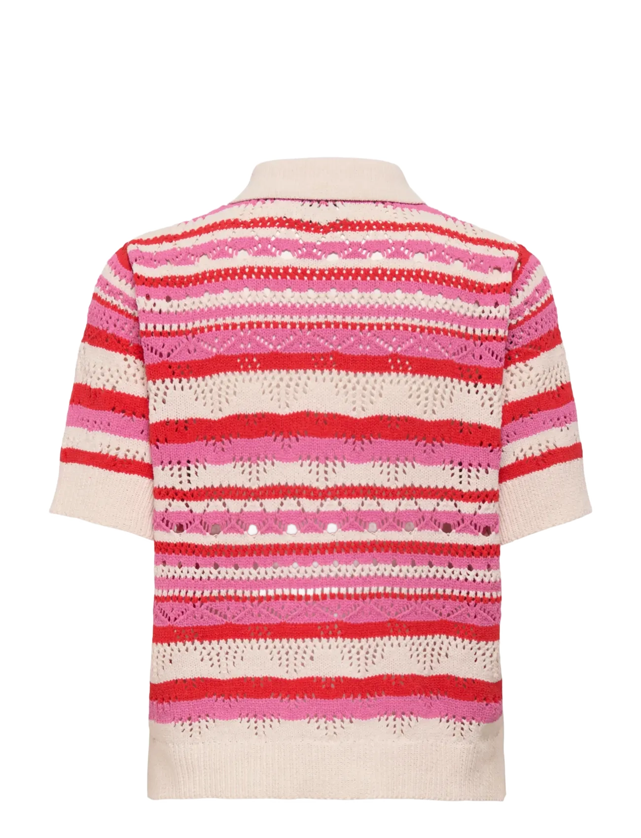 ONLY - ONLLULA POLO S/S CARDIGAN KNT NOOS - strickjacken - high risk red - 2