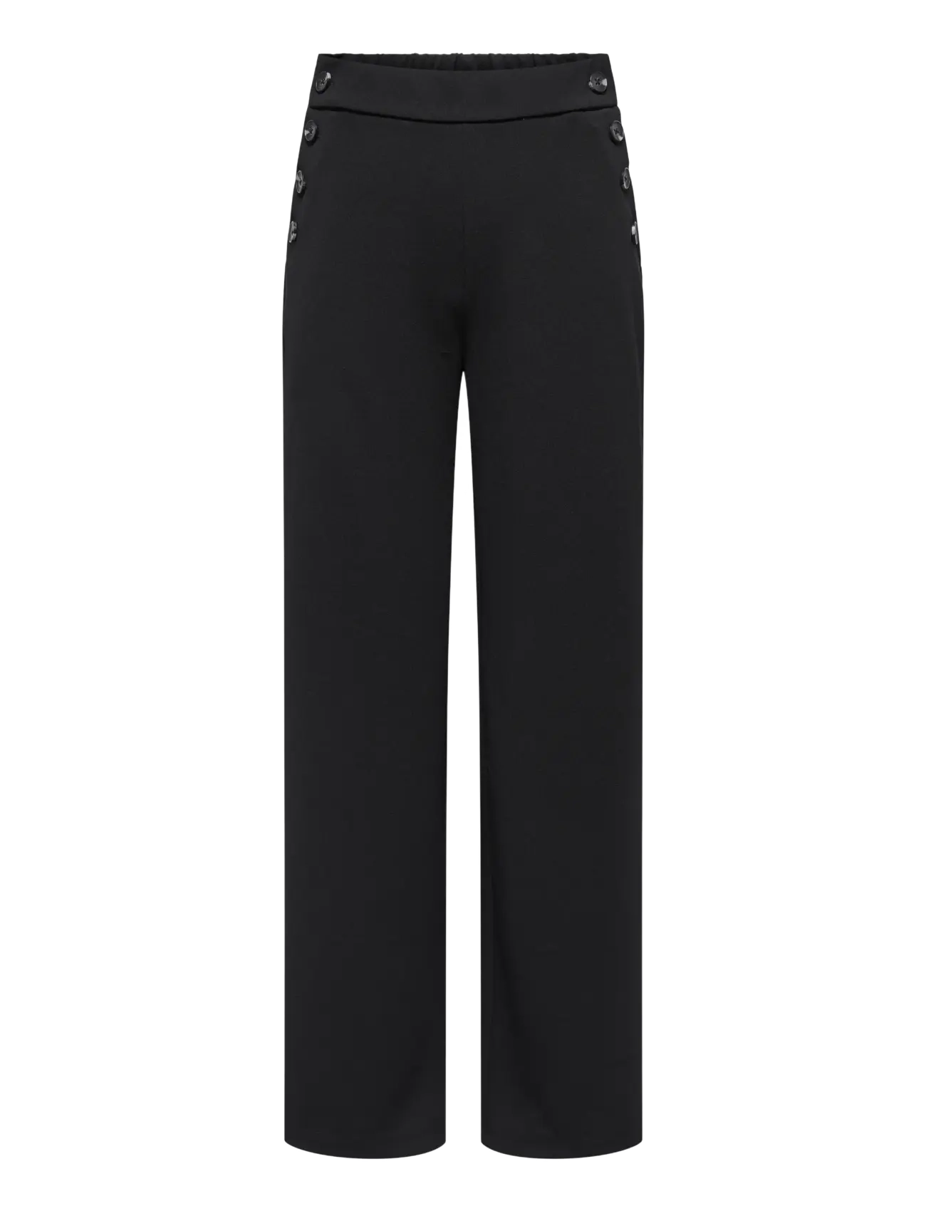 ONLY ONLRINA LIFE BUTTON PANT JRS NOOS - Kleidung - BLACK / black
