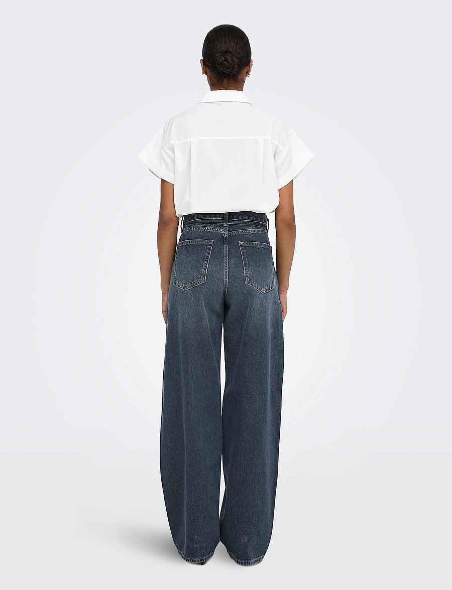 ONLY - ONLGIANNA MW STRAIGHT DNM DOT003 NOOS - special blue grey denim - 3