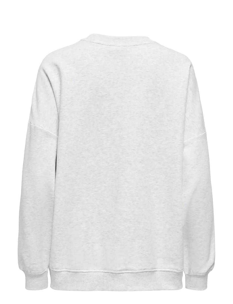 ONLY - ONLBILA L/S BEAR O-NECK SWT - igapäevane stiil - light grey melange - 1