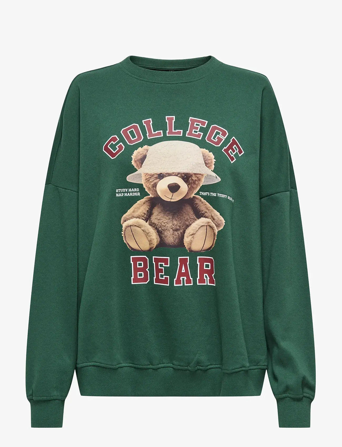ONLY - ONLBILA L/S BEAR O-NECK SWT - everyday style - pineneedle - 1