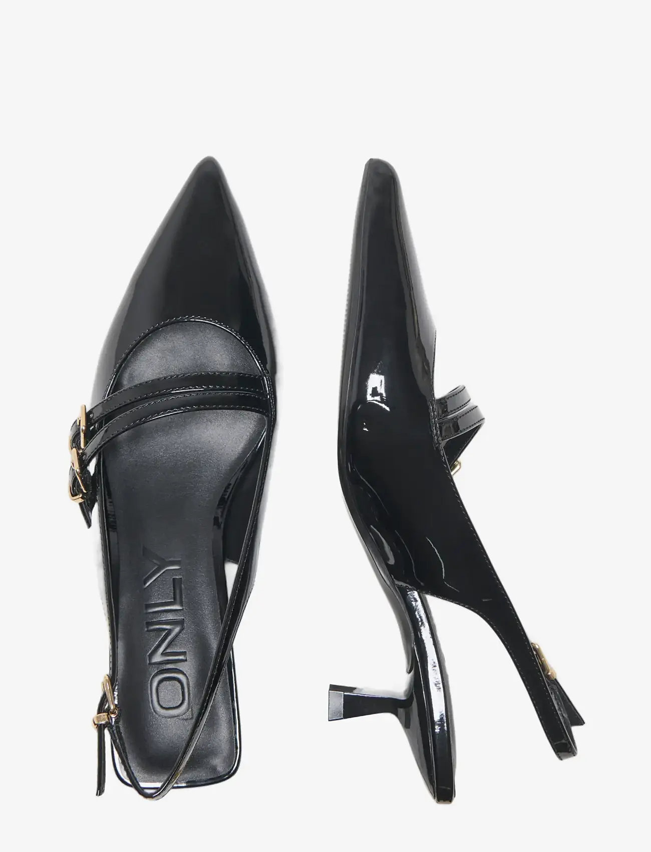 ONLY - ONLCOCO-8 BUCKLE SLINGBACK PUMP - kvinnor - black - 3