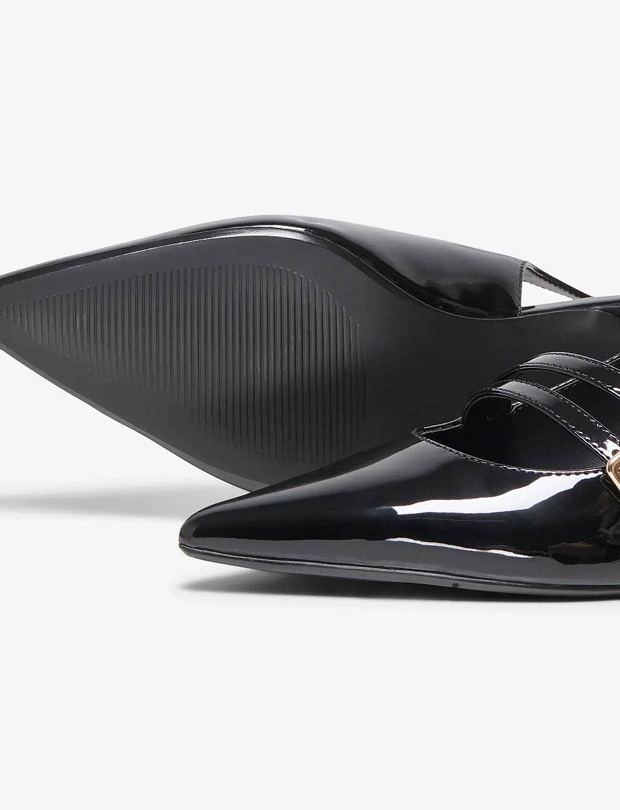ONLY - ONLCOCO-8 BUCKLE SLINGBACK PUMP - slingbacks med hæle - black - 4