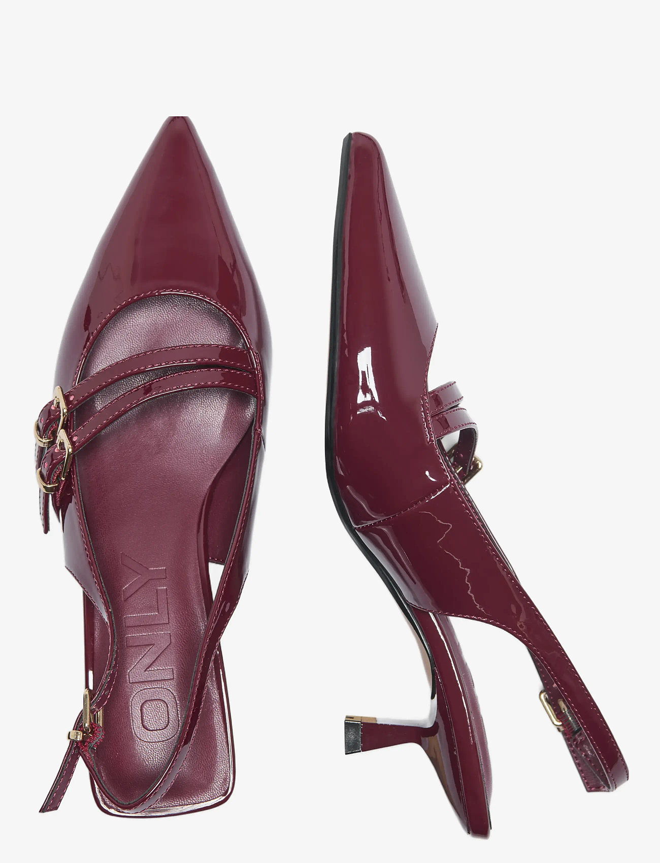 ONLY - ONLCOCO-8 BUCKLE SLINGBACK PUMP - burgundy - 0