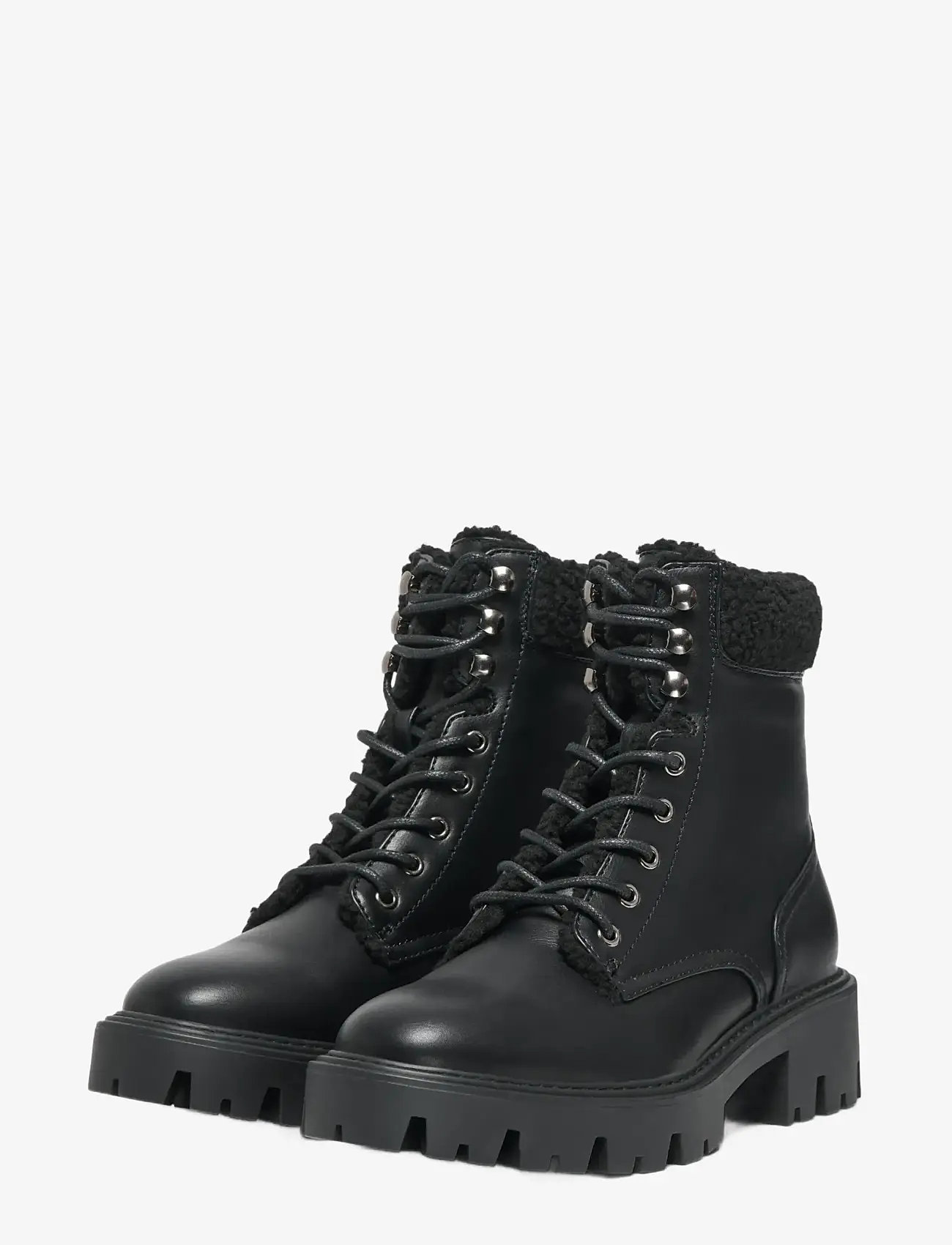 ONLY - ONLBETTY-11 WARM LACE UP - laced boots - black - 1