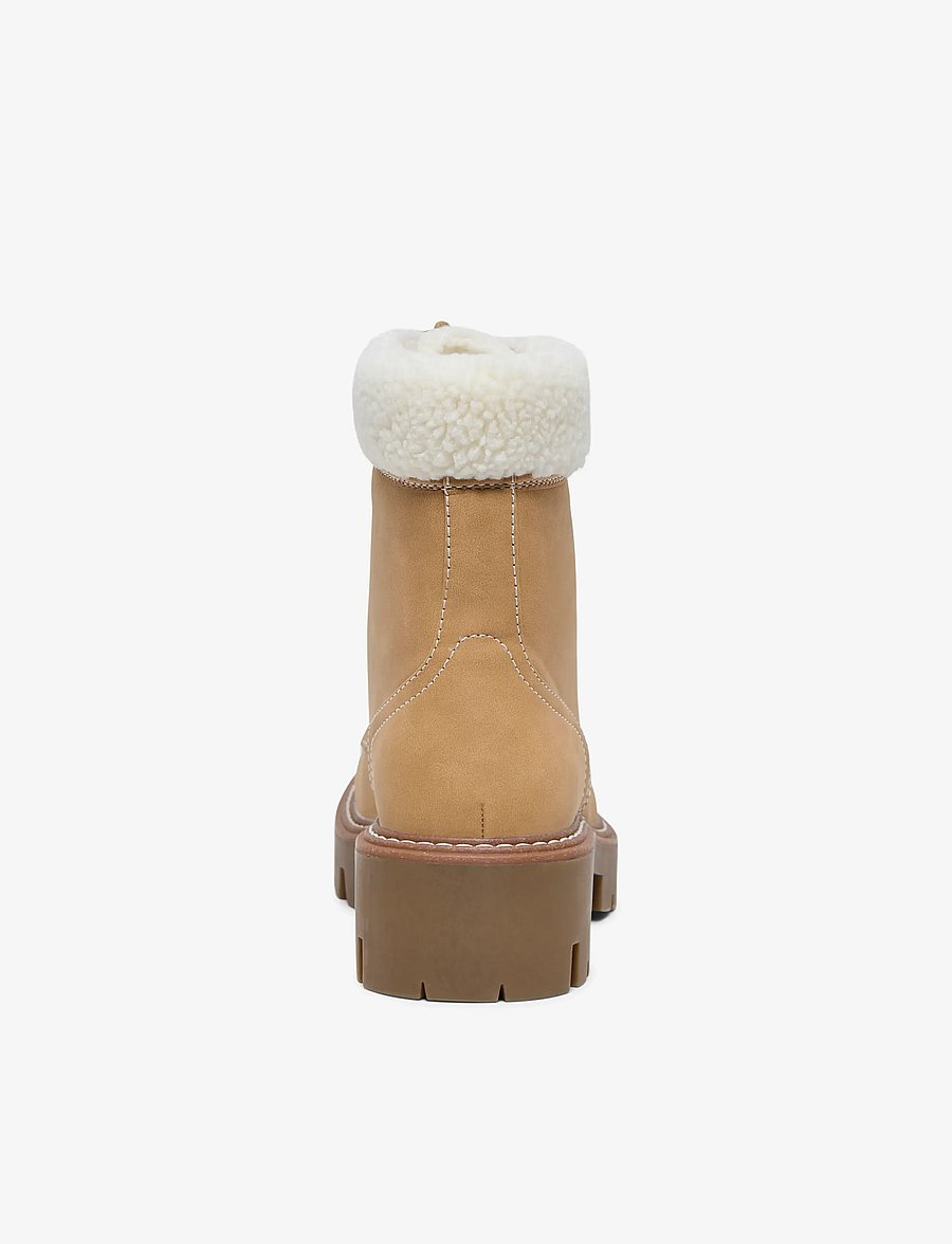ONLY - ONLBETTY-11 WARM LACE UP - geschnürte stiefel - new wheat - 2
