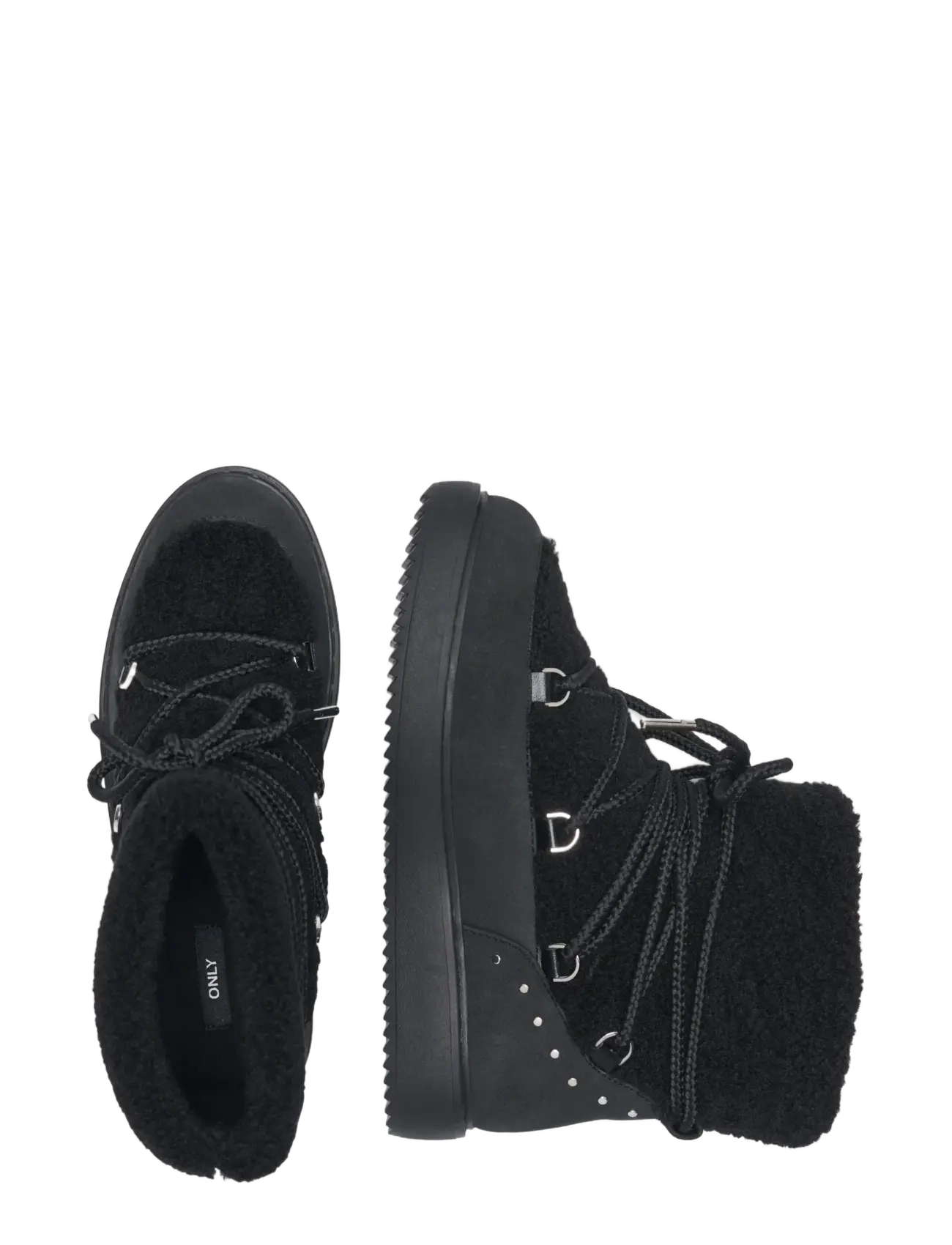 ONLY - ONLSTORMAZY-1 WARM - buty sznurowane - black - 2