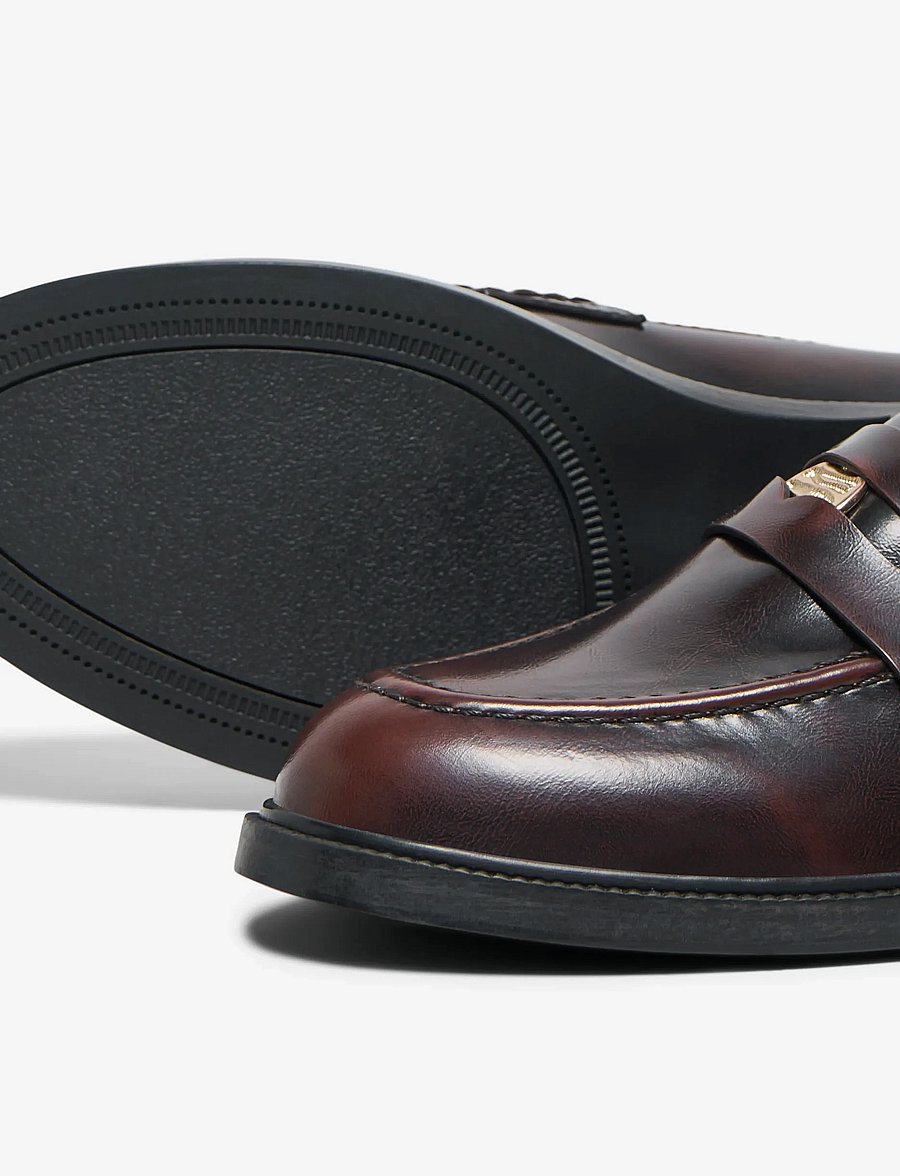 ONLY - ONLLUX-12 BUTTON LOAFER NOOS - decadent chocolate - 3