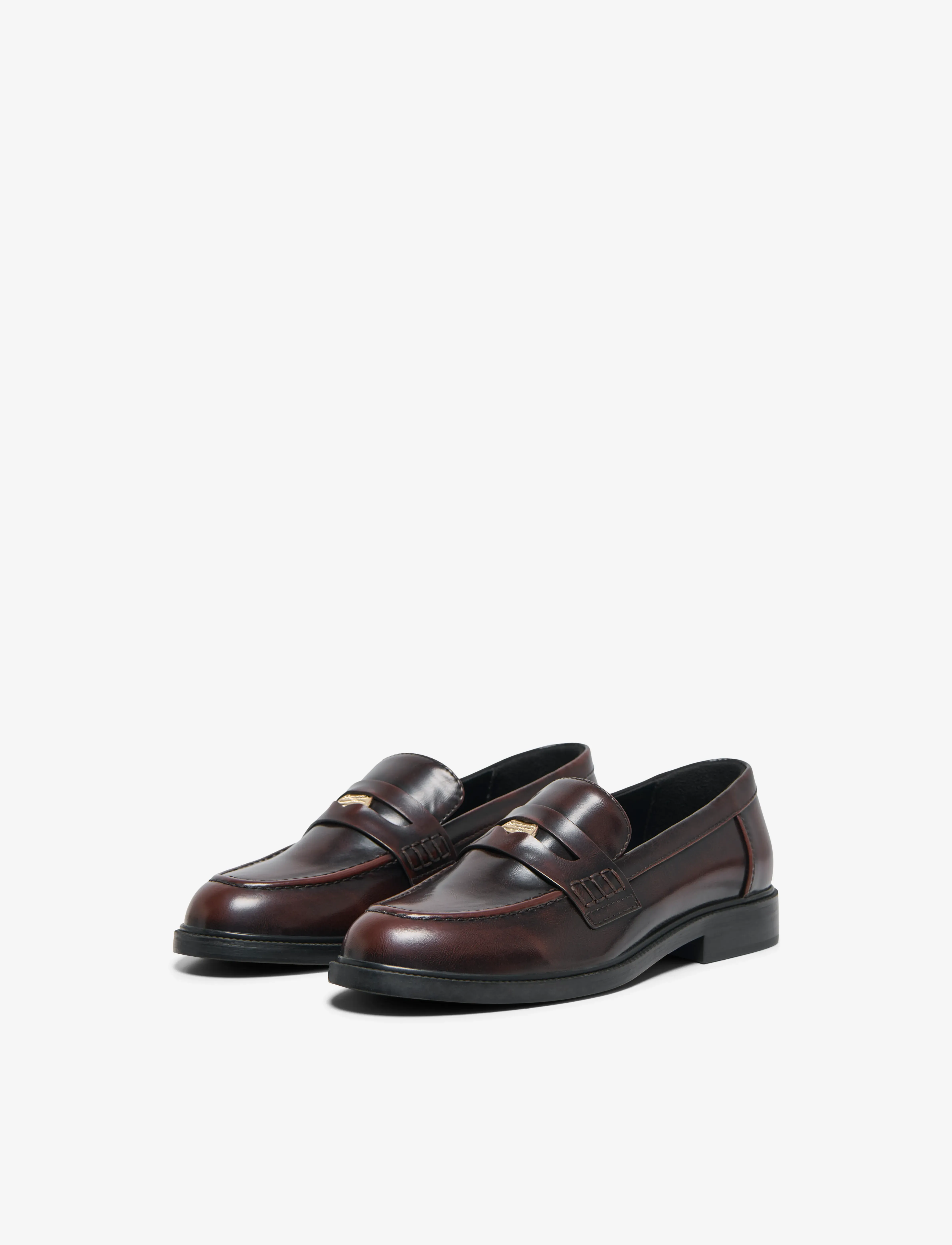 ONLY - ONLLUX-12 BUTTON LOAFER NOOS - decadent chocolate - 4