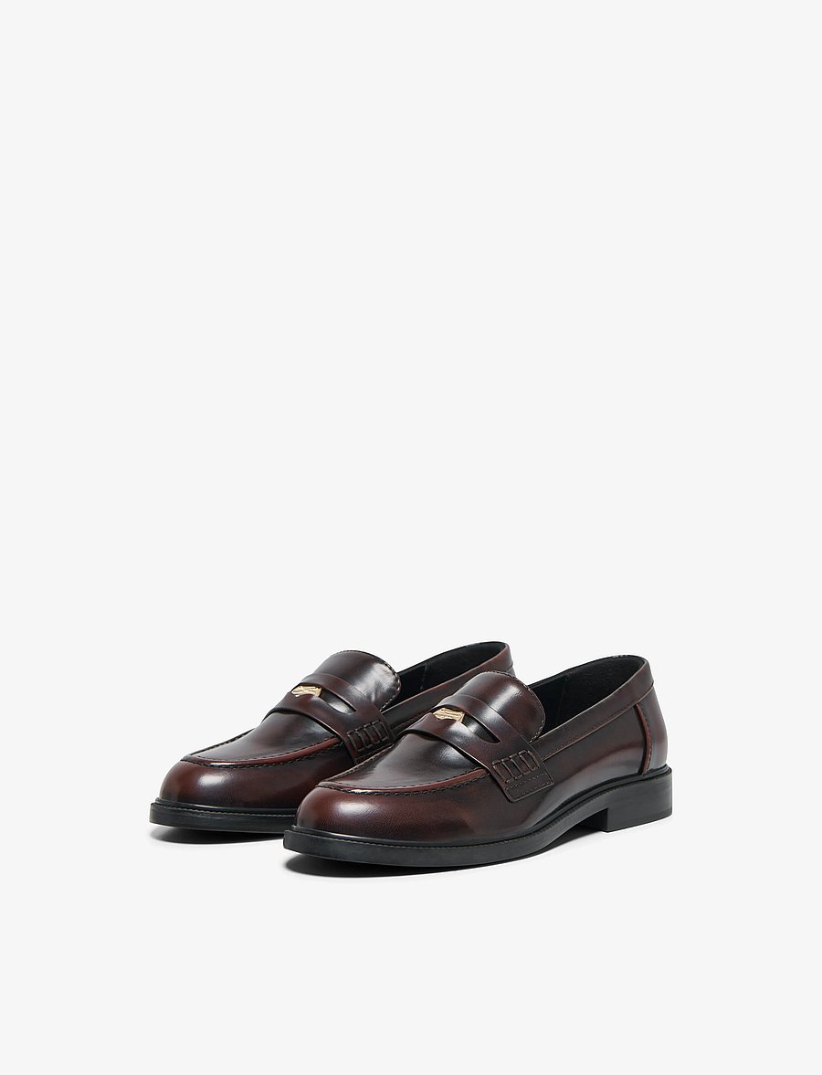 ONLY - ONLLUX-12 BUTTON LOAFER NOOS - decadent chocolate - 4