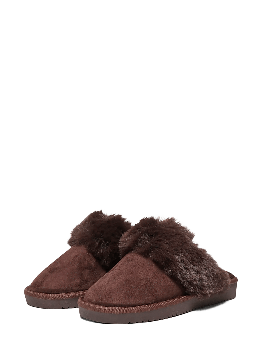 ONLY - ONLCATH TEDDY HOMESLIPPER NOOS - flache pantoletten - tiramisu - 1