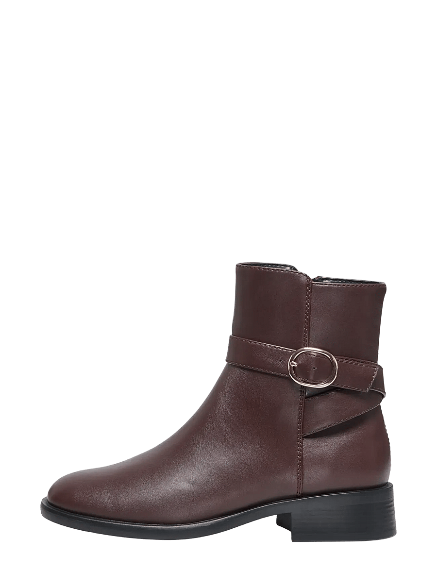 ONLY - ONLBENNI-2 BUCKLE BOOT - støvletter - brown stone - 0