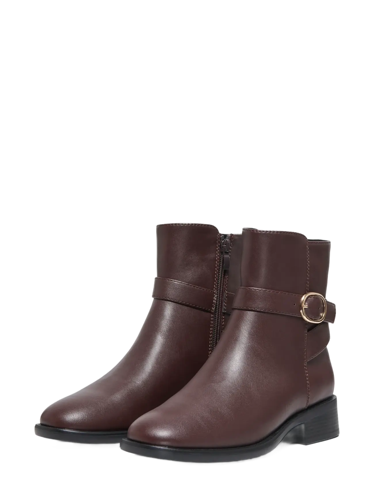 ONLY - ONLBENNI-2 BUCKLE BOOT - heeled ankle boots - brown stone - 2